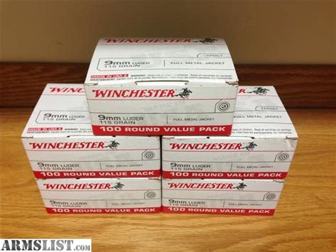 winchester 9mm 100 pack